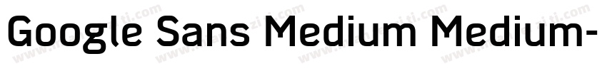 Google Sans Medium Medium字体转换